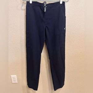 Figs Yola Skinny scrub pants-SIZE SMALL, Navy